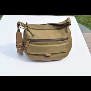 Fossil leather shoulder bag
